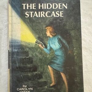 VTG Nancy Drew #2 "The Hidden Staircase" Hardcover Yellow Picture Cover